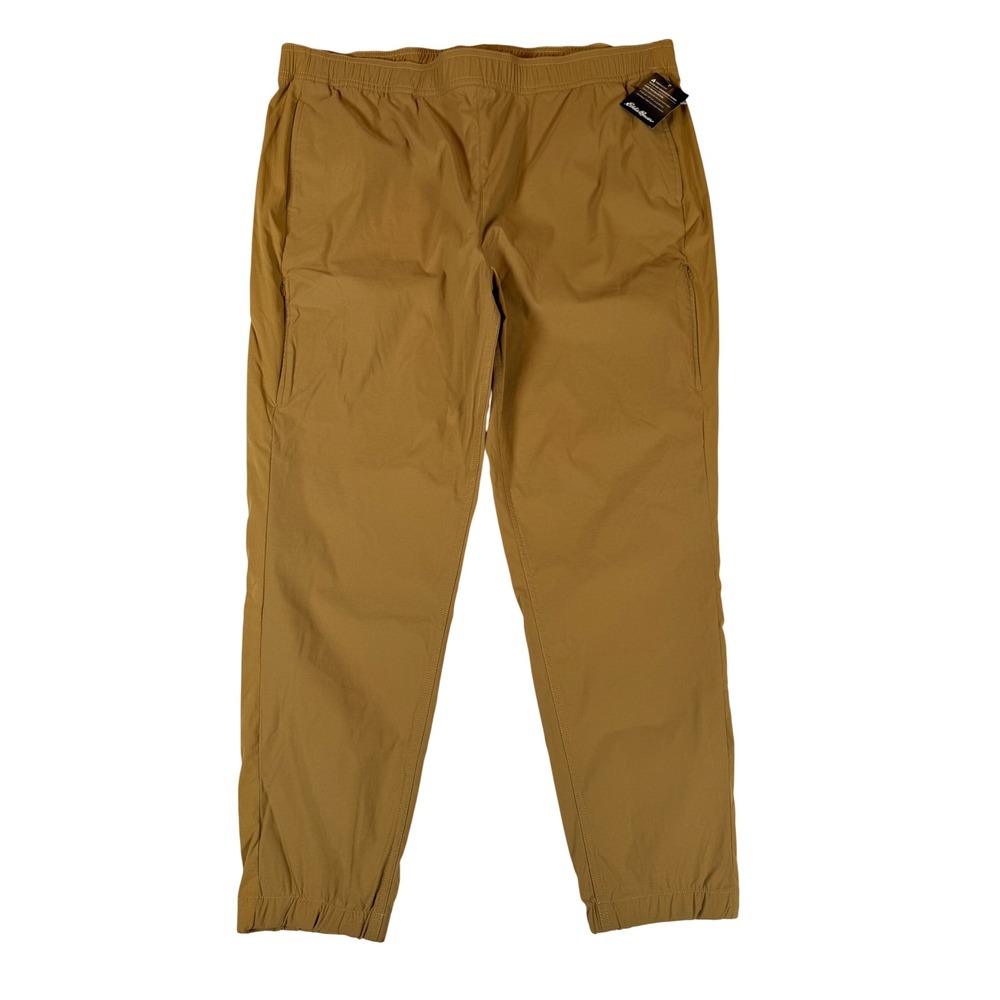 Eddie Bauer WR Guide Jogger Bronze Women 16 Hiking Pants Water Repellent 3674